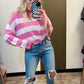 Chelly Striped Sweater (Pink)