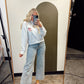 Crop Flare Denim Pant