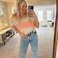 Diana S/S Stripe Sweater (Pink)