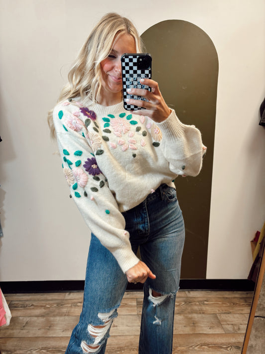 Beatriz Floral Sweater