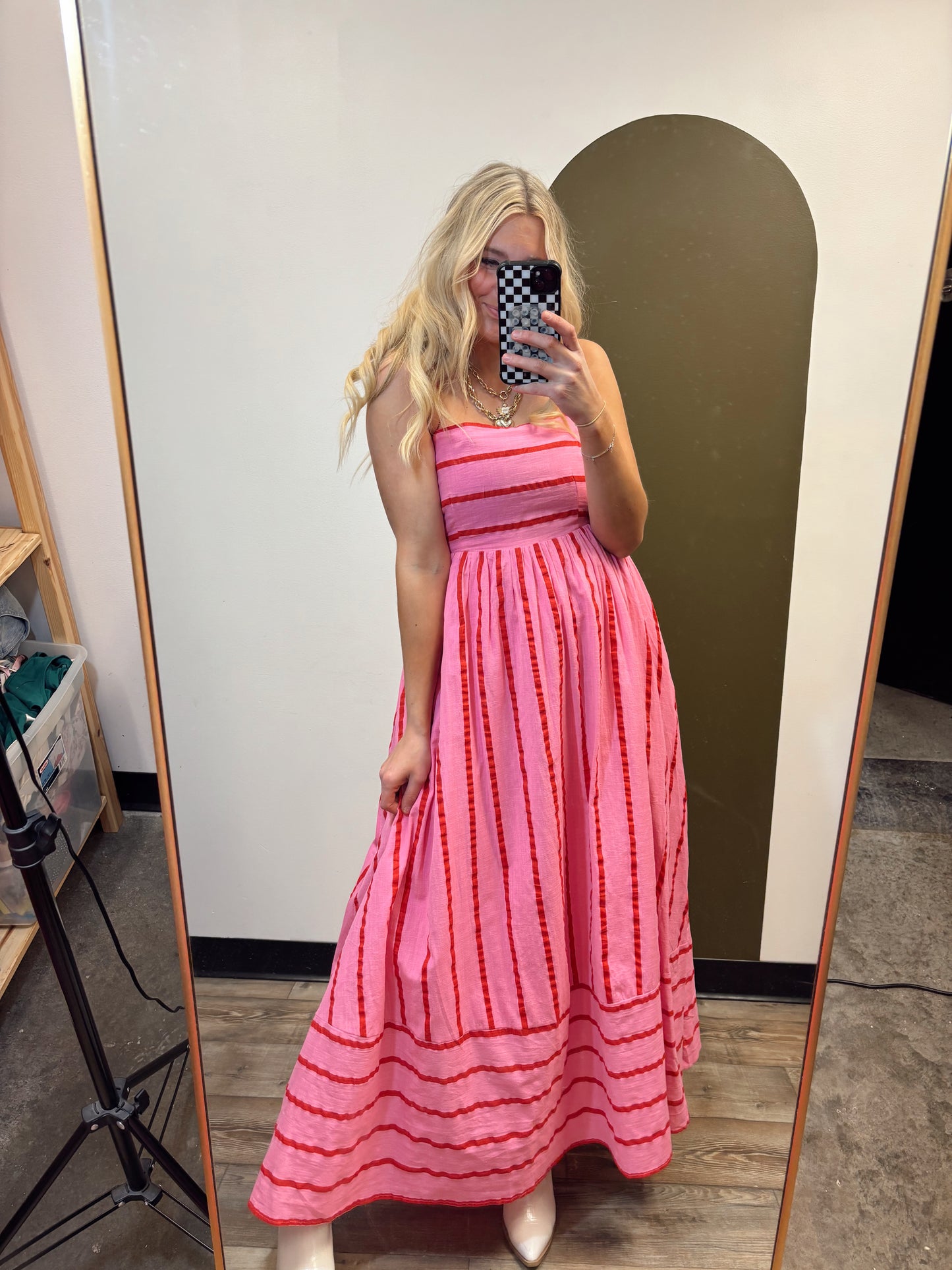 Lynsey Stripe Maxi (Pink)