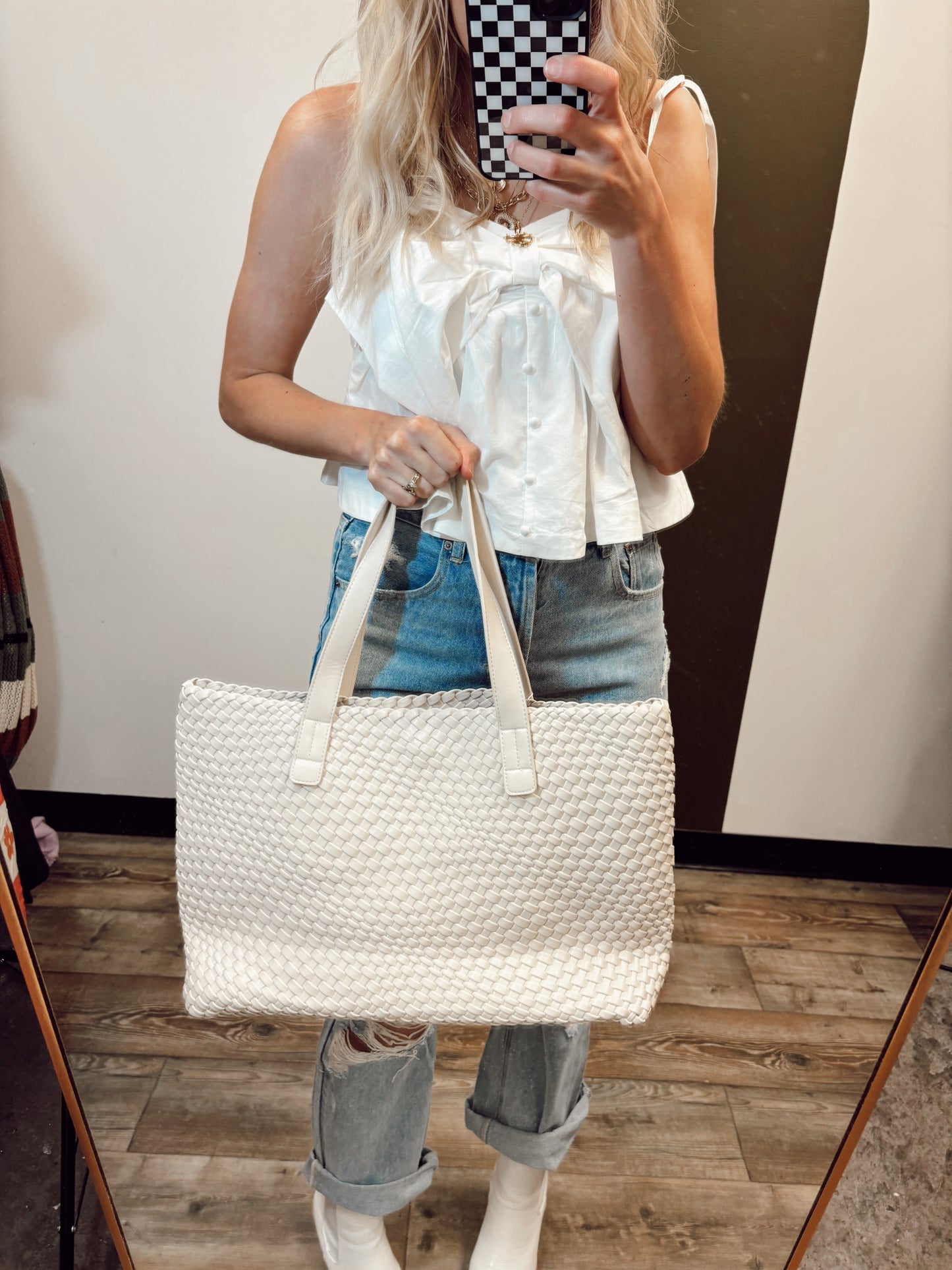 Piquant Woven Tote