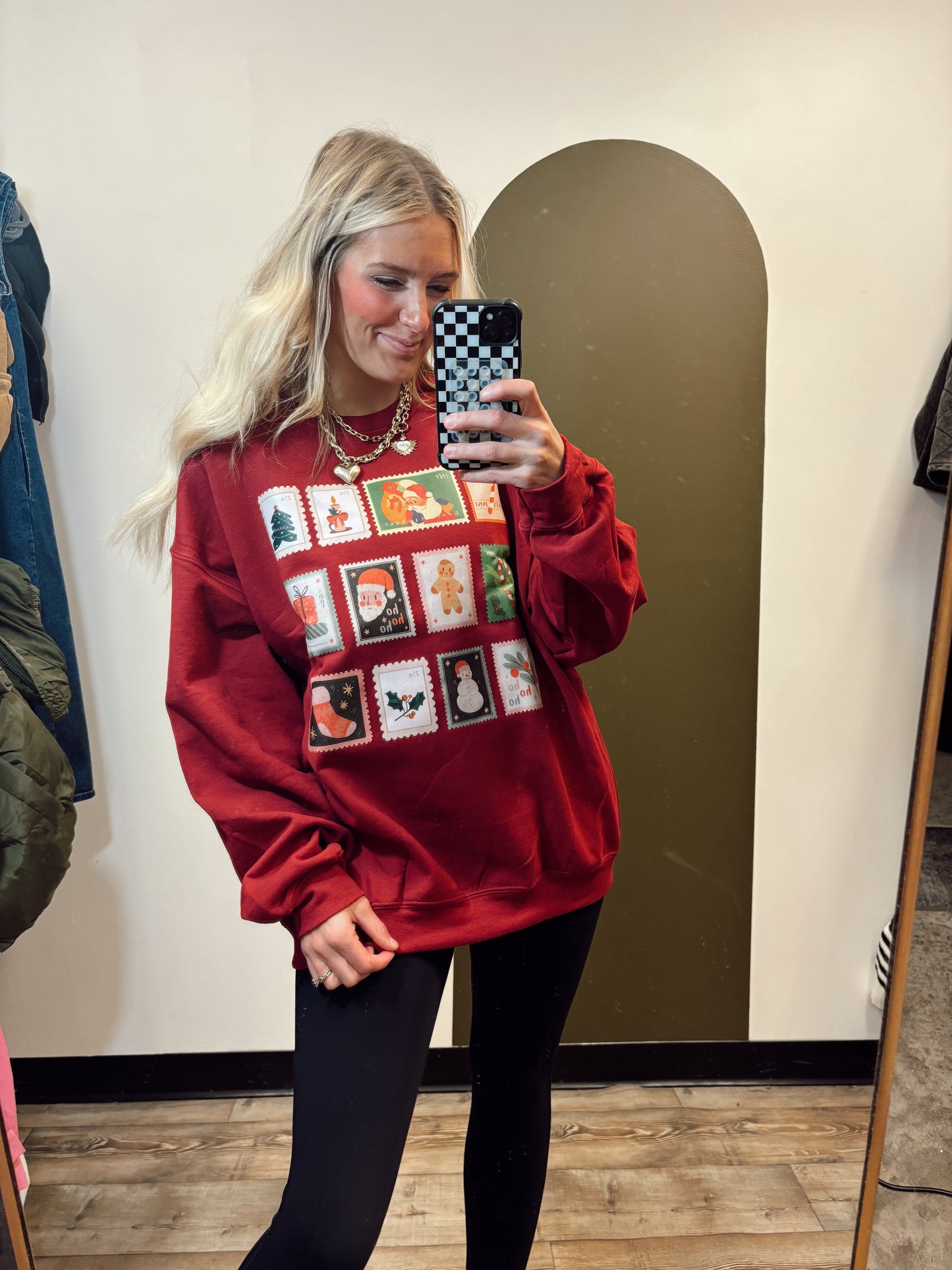 Holiday Stamps Sweatshirt