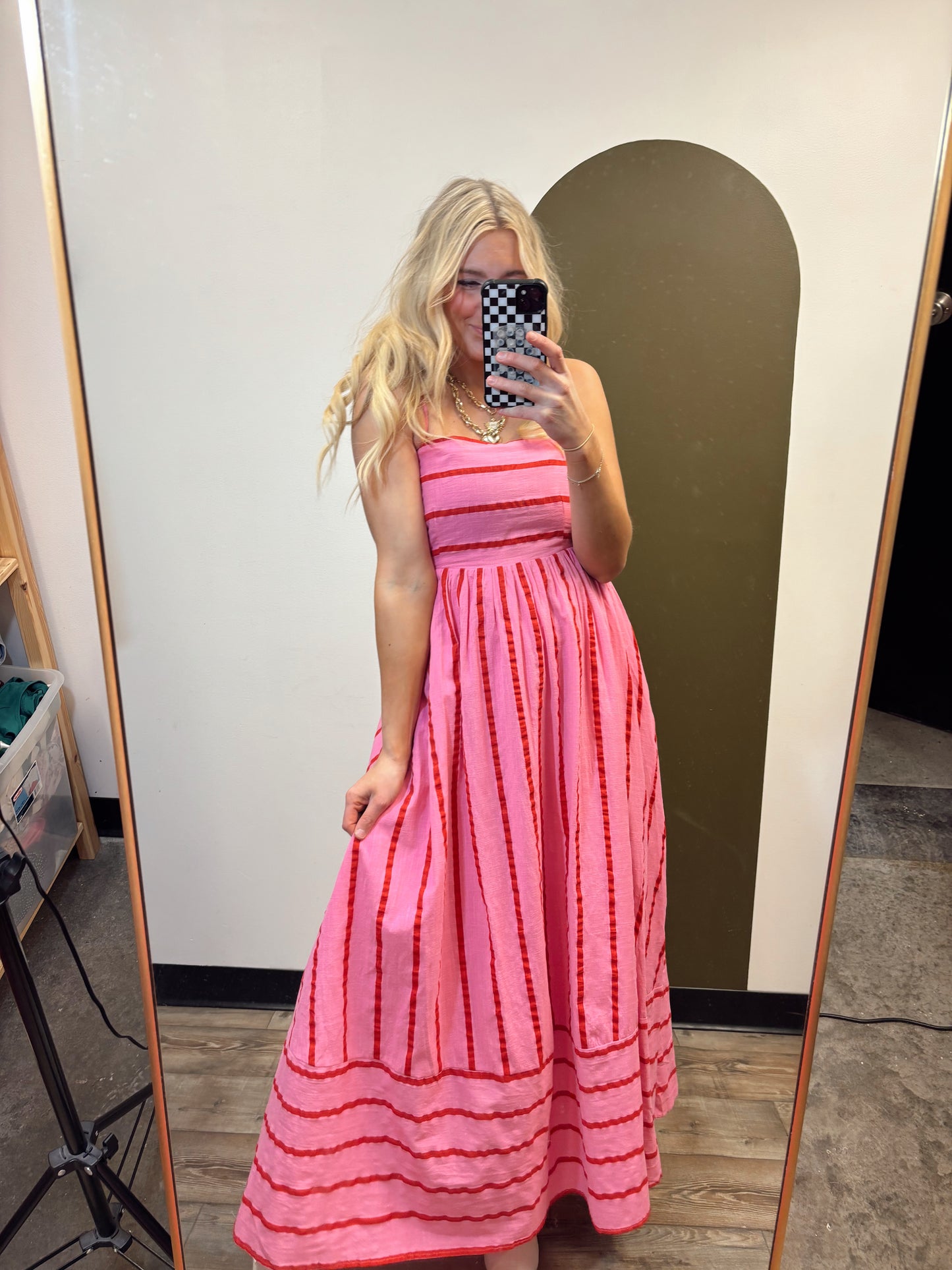 Lynsey Stripe Maxi (Pink)