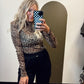 Sheer Leopard Layer Top