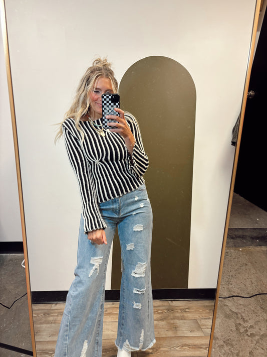 Emma Striped Knit Top