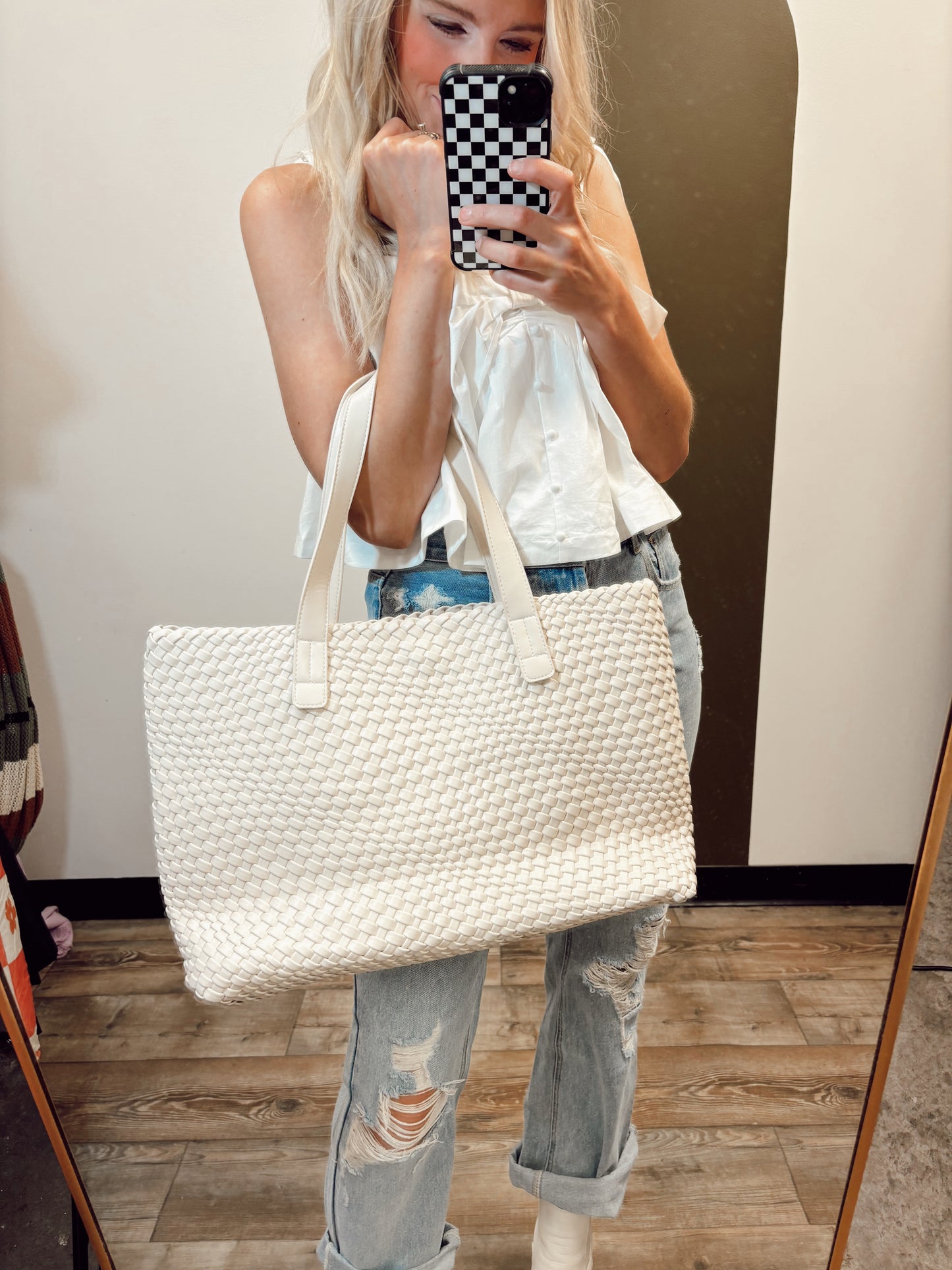 Piquant Woven Tote