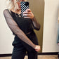 Watershed Fishnet Top