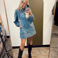 Laura Smock Denim Dress