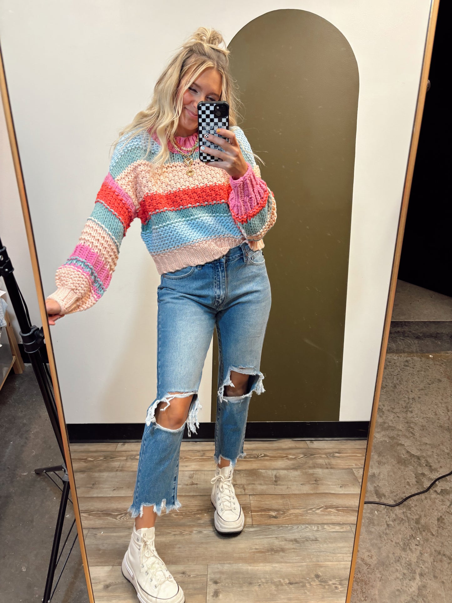 Shania Stripe Sweater