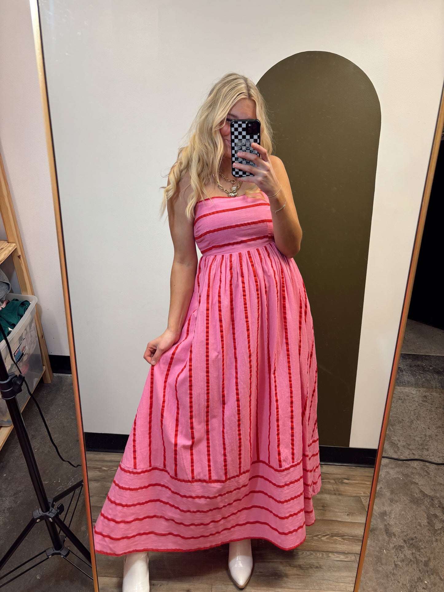 Lynsey Stripe Maxi (Pink)