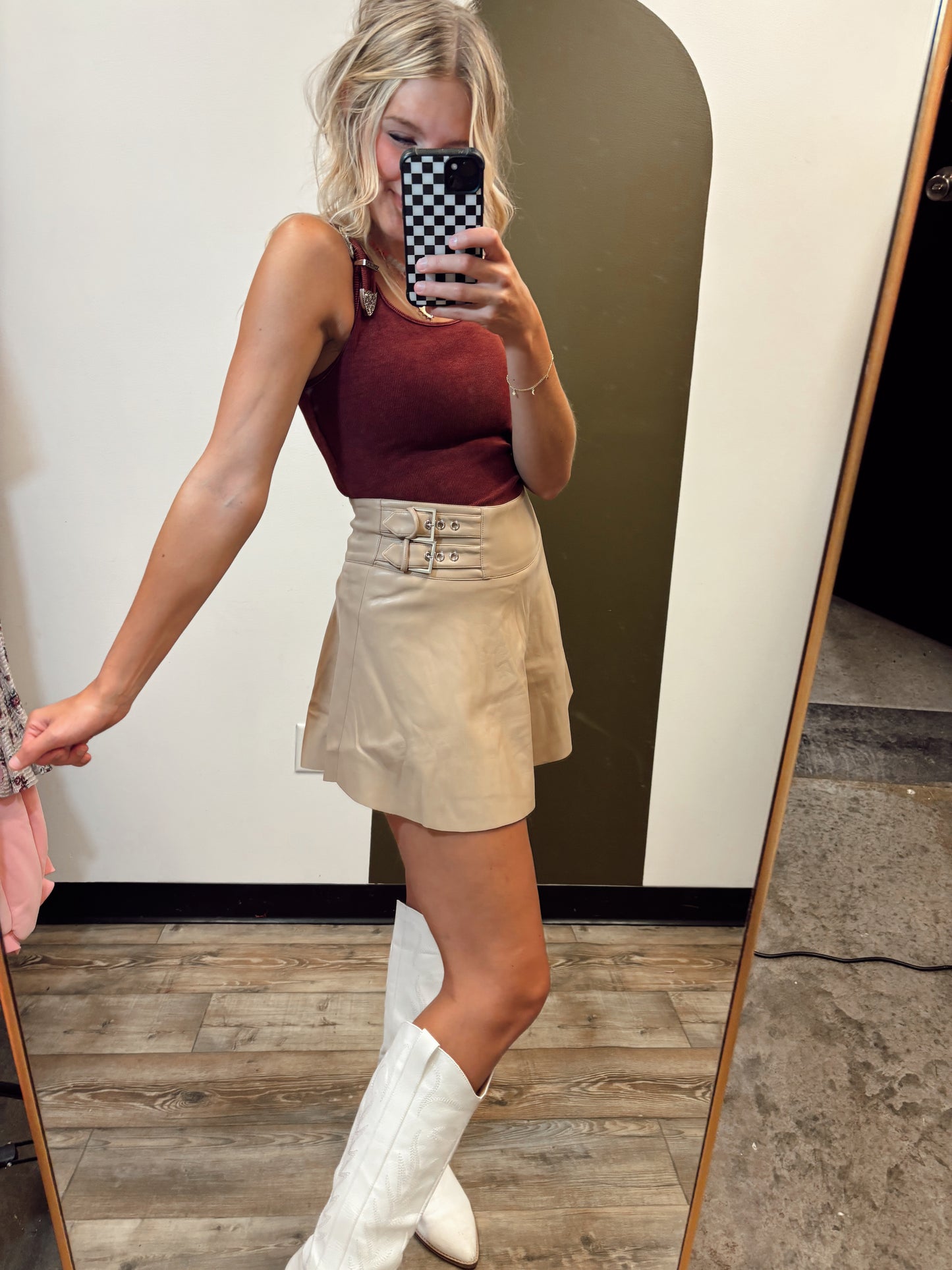 Heather Vegan Skort