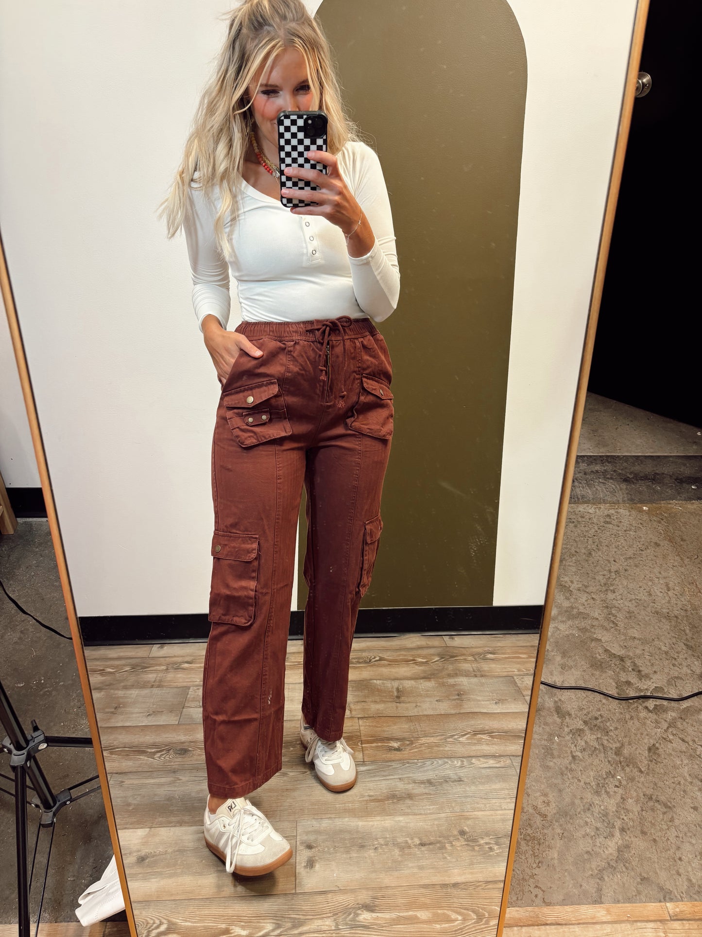 Kieren Cargo Pant (Burgundy)