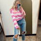 Chelly Striped Sweater (Pink)