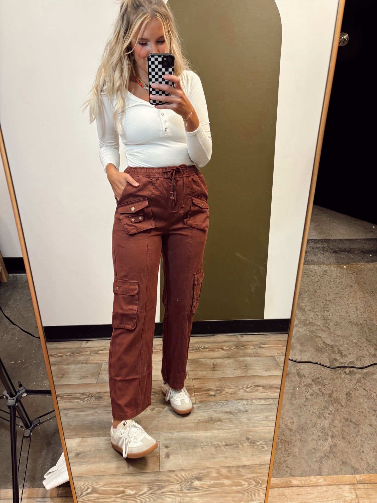 Kieren Cargo Pant (Burgundy)