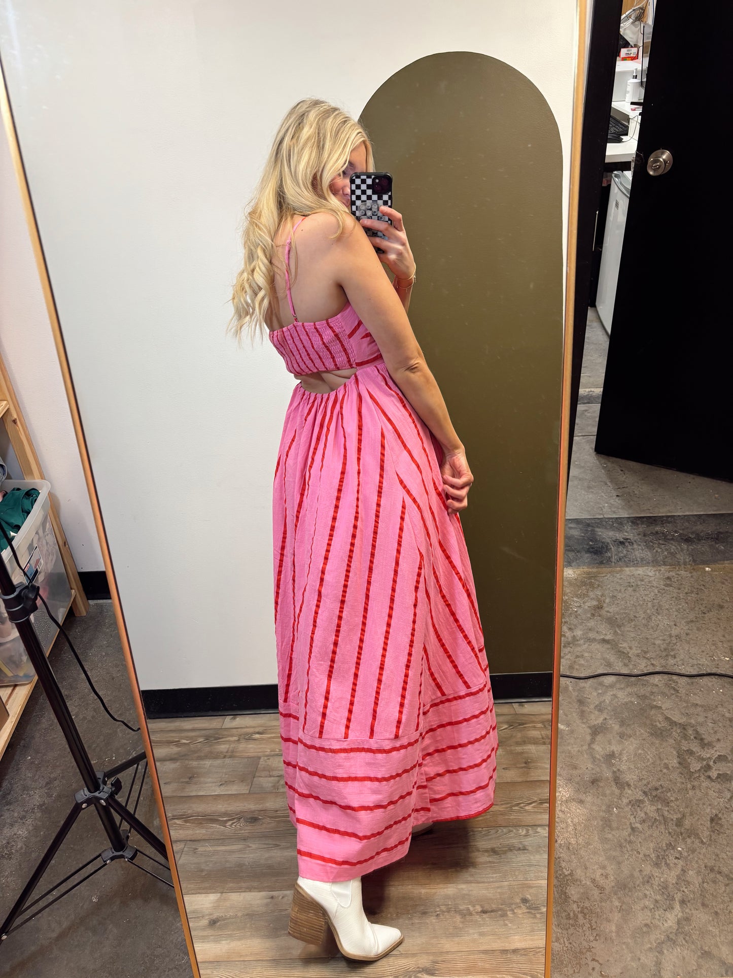 Lynsey Stripe Maxi (Pink)