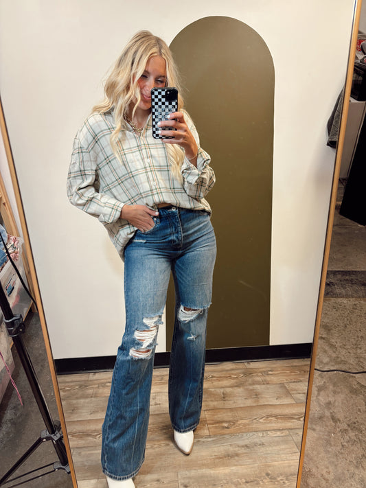 Down Home Plaid Top