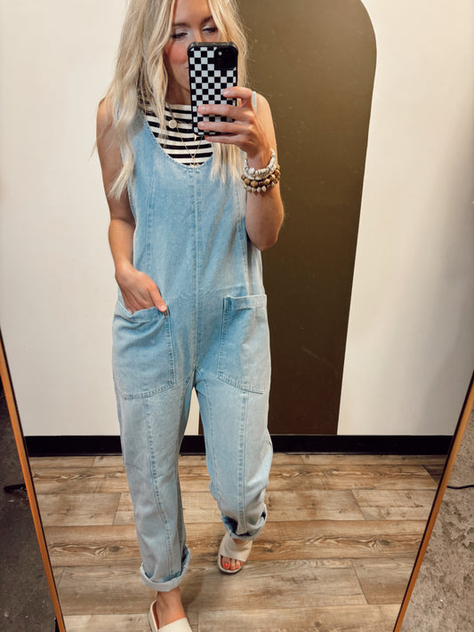 Kickin It Denim Overall