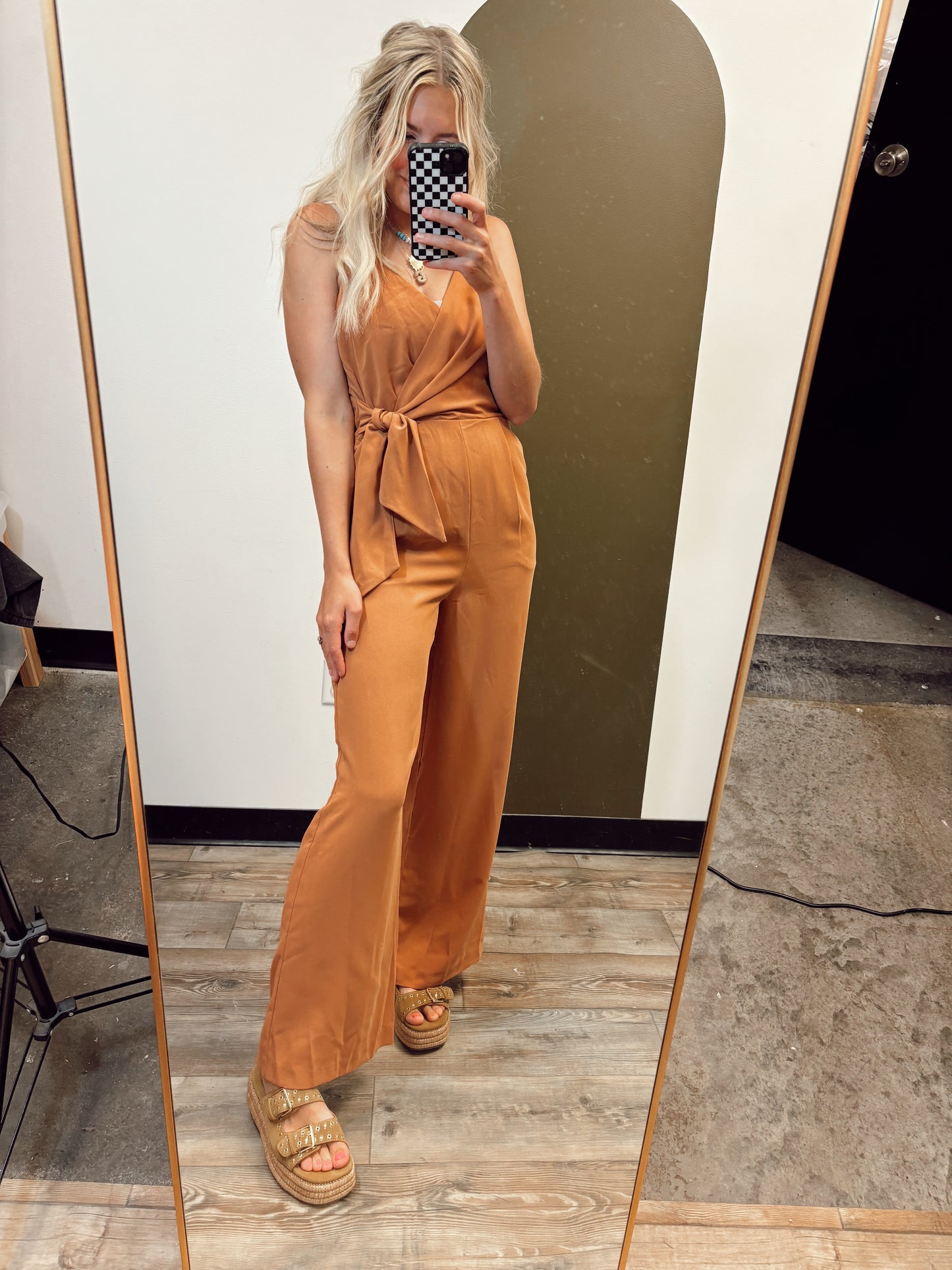 Riesling Jumpsuit (Tan)