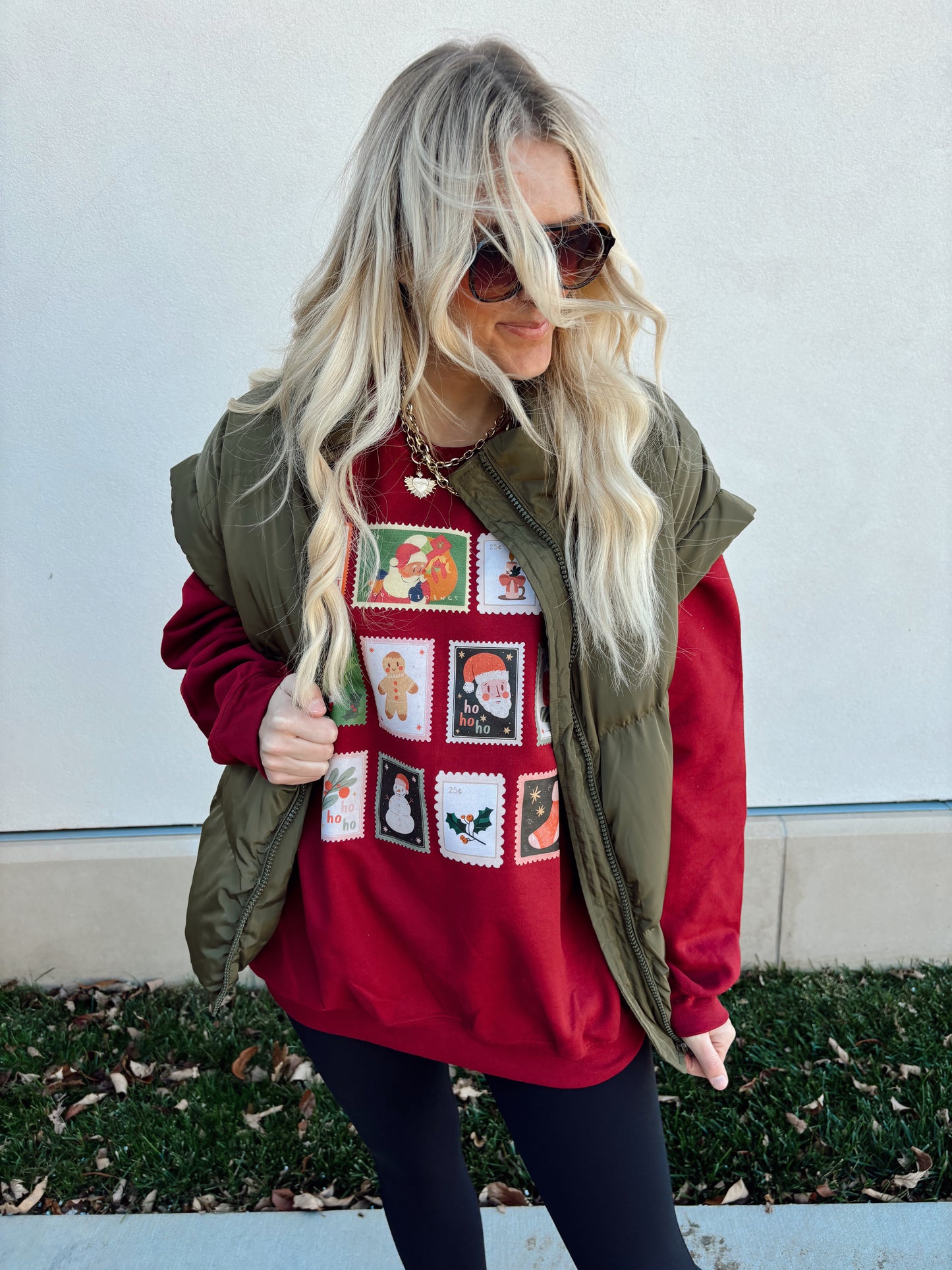 Holiday Stamps Sweatshirt