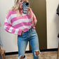 Chelly Striped Sweater (Pink)