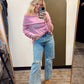 Veda Off Shoulder Sweater (Pink)